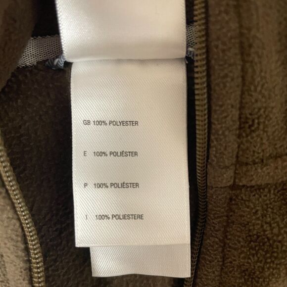 The North Face Sweater Womens small 1/4 Zip TKA 100 Fleece brown Blue fleece - Picture 4 of 8